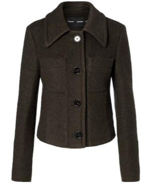 Proenza Schouler Kinsley Wool-Blend Twill Bouclé Jacket - Black