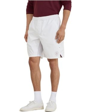Brunello Cucinelli Elasticated Drawstring Shorts - White