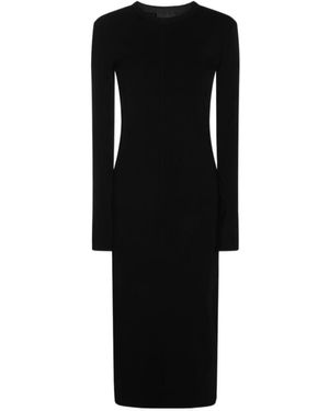 Thom Krom Fitted Long-Sleeve Dress - Black