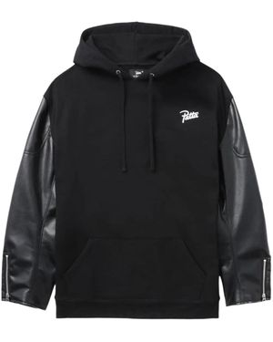 Junya Watanabe X Patta Logo-Print Cotton Hoodie - Black