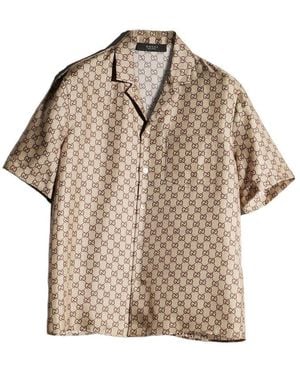Gucci Printed Bowling Shirt - Natural