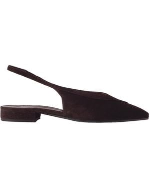 Loro Piana Half-Heeled Flat Sandals - Brown