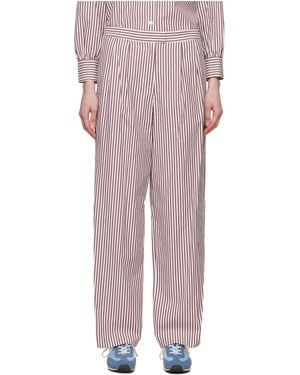 Rag & Bone Striped Casual Trousers - Pink
