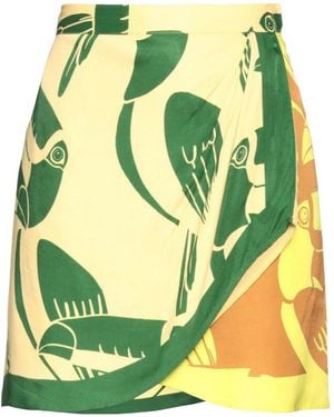 FARM Rio Printed Midi Skirt - Green