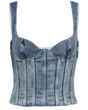 Off-White c/o Virgil Abloh Denim Bustier - Blue