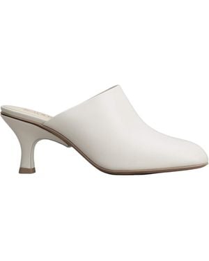 Tod's Mid Heel Slip-On Mules - White