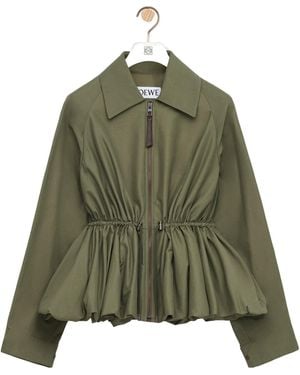 Loewe Puffed Hem Jacket - Green