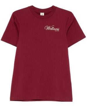 Sporty & Rich Short-Sleeved T-Shirt - Red