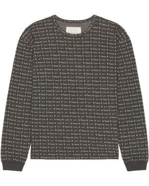 ERL Jacquard Logo Knitted Top - Grey