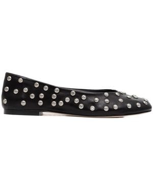 GIMAGUAS Stud Embellished Slip-On Ballet Flats - Black