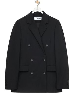 Loewe Double Breasted Blazer - Black