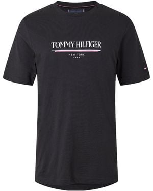 Tommy Hilfiger Logo Short Sleeve T-Shirt - Black
