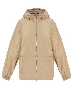 Moose Knuckles Drawstring Waist Hooded Jacket - Natural