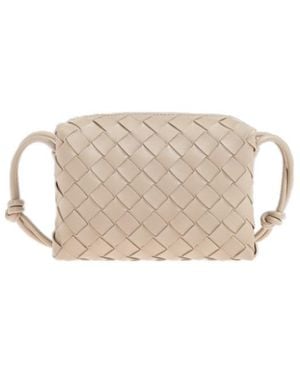 Bottega Veneta Zipper Shoulder Bag - Natural
