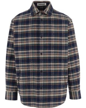 DARKPARK Checked Overshirt - Blue
