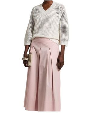 Peserico Sequinnedv-Neck Open Jumper - Multicolour
