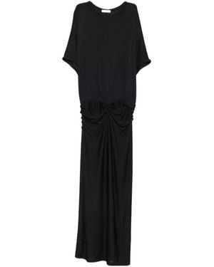 The Row Delyra Jersey Long Dress - Black