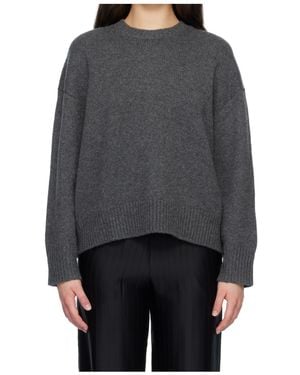 Loulou de Saison Pia Oversized Cashmere Jumper - Grey