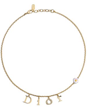 Dior Mini Daisy Necklace - Metallic