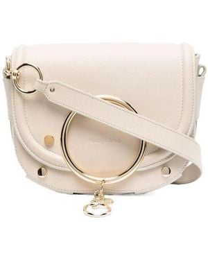 See By Chloé See By Chloé Mara Strapped Shoulder Bag - Natural