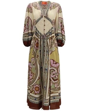 La DoubleJ La Doublej Camerino Printed Maxi Dress - Natural