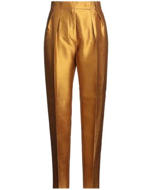 Max Mara Solid Colour Straight-Leg Trousers - Orange