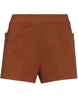 Max Mara Plain Colour Shorts - Brown