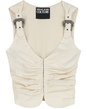 Versace Jeans Couture Couture Gathered Top - Natural