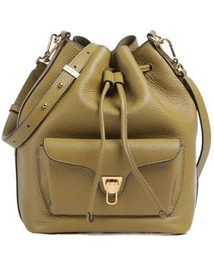 Coccinelle Beat Generation Medium Bucket Bag - Green