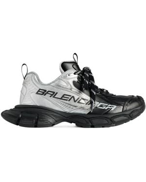 Balenciaga 3Xl Metallic Split Trainer - White