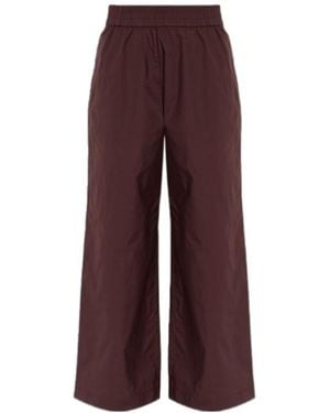 Samsøe & Samsøe Sajulio Elasticated-Waist Wide-Leg Pants - Purple