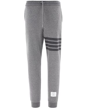 Thom Browne Bar Drawstring Track Trousers - Grey