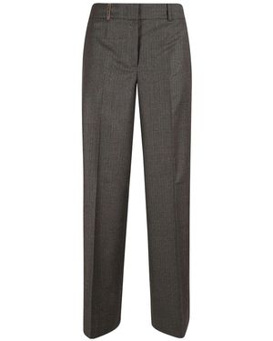 Peserico Straight Leg Pants - Gray