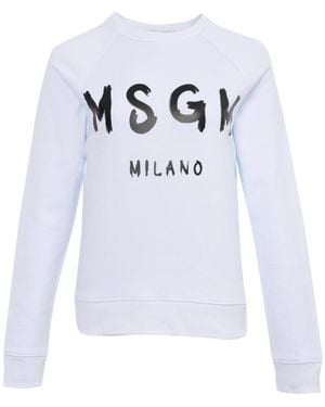 MSGM Logo Hoodie - White