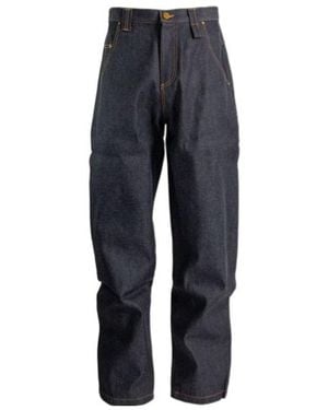 Willy Chavarria Wide-Leg Jeans - Blue
