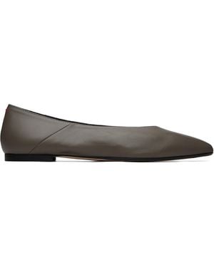 Aeyde Moa Pointed-Toe Ballet Shoes - Gray