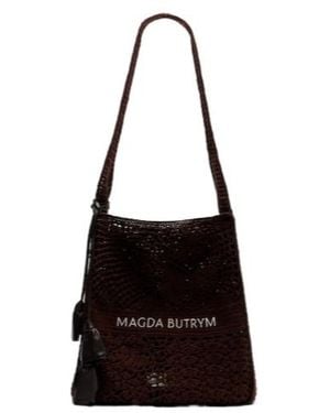 Magda Butrym Medium Crochet Tote Bag - Black