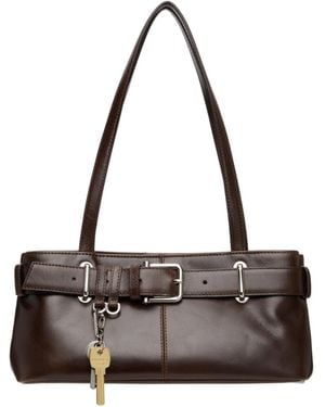 OSOI Key Embellished Shoulder Mini Bag - Brown