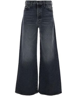 Mother The Ditcher Roller Sneak Wide Leg Jeans - Blue