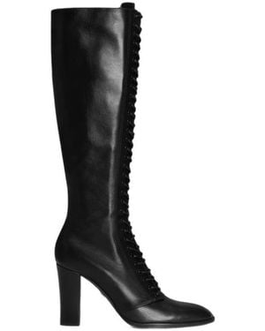 Dolce & Gabbana High-Heeled Tall Boots - Black