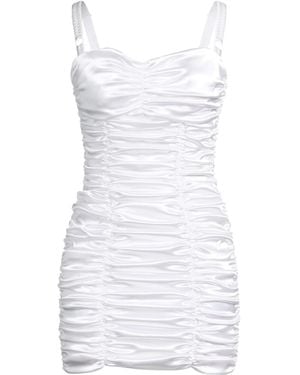 Dolce & Gabbana Mini Dress Acetate, Polyamide, Silk, Elastane - White