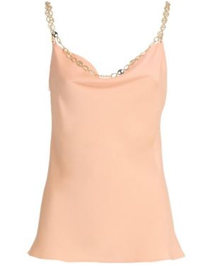 Rabanne Double Satin Tank Top - Pink