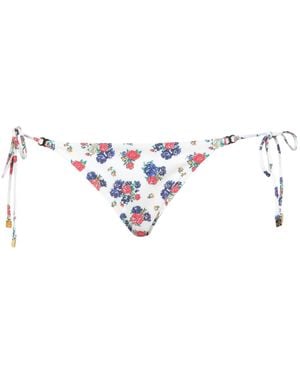 Tory Burch Floral-Print Bikinis - White