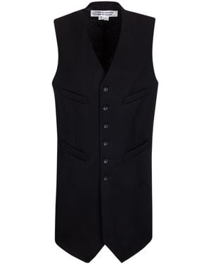 Comme des Garçons Comme Des Garçons Comme Des Garçons Single Breasted Vest - Black