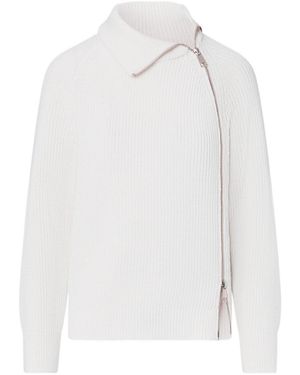 Liu Jo Wool Blend Sweater With Zip - White