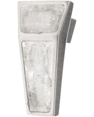 Rick Owens Geometric Single Earring - White