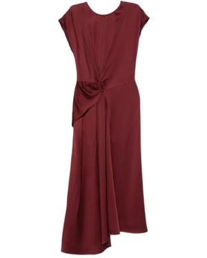 Victoria Beckham Draped Maxi Dress - Red
