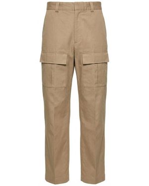 Gucci Wide-Leg Cargo Pants - Natural