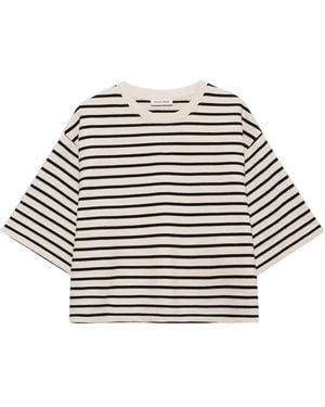 Anine Bing Myers Cropped Tee - White
