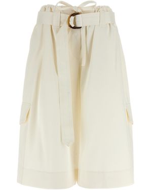 Zimmermann Illuminate Bermuda Shorts - White